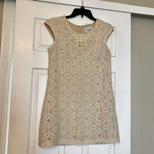 Beautiful lace shift mini dress